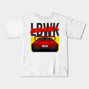 LIBERTY WALK NISSAN GTR-R35 (RED) Kids T-Shirt